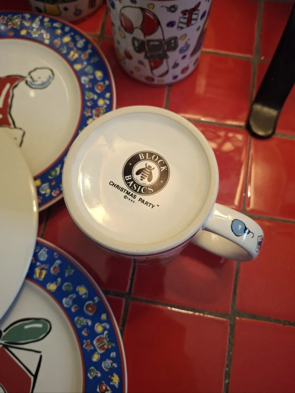 Block Basics Christmas Party Mugs & Plates 8